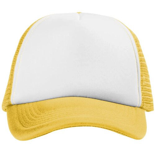 Trucker 5 panel cap geel,Wit Geel, Wit Geel/Wit Geel/Geel/Wit