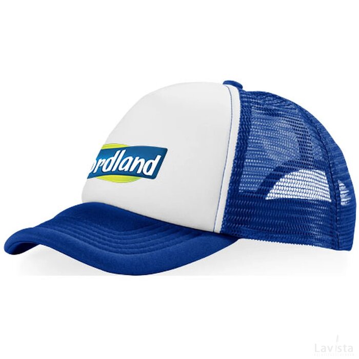 Trucker 5 panel cap koningsblauw,Wit Koningsblauw, Wit Koningsblauw/Wit