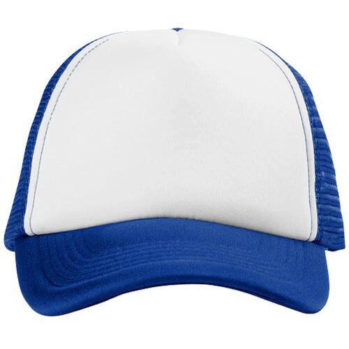Trucker 5 panel cap koningsblauw,Wit Koningsblauw, Wit Koningsblauw/Wit