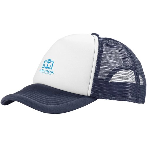 Trucker 5 panel cap Navy, Wit Navy/Wit