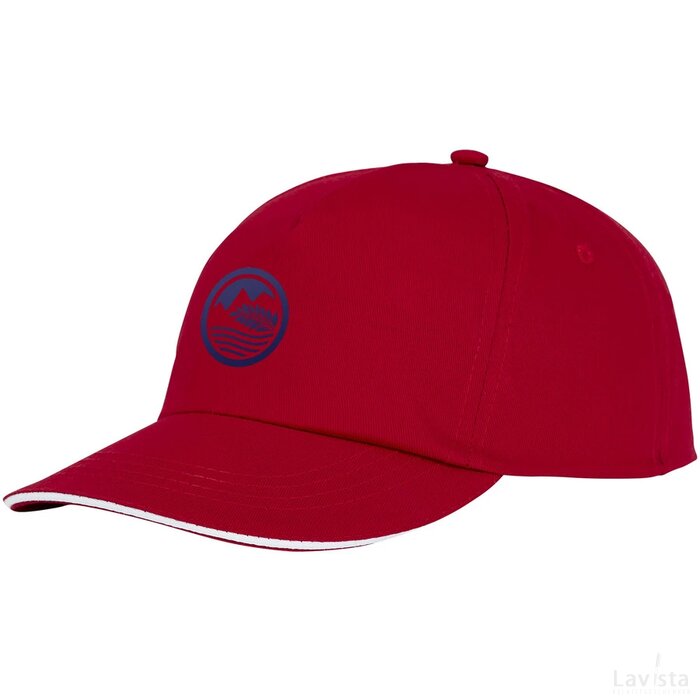 Styx 5 panel sandwich cap Rood