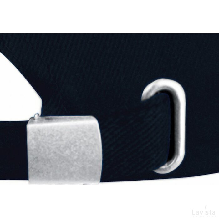 6-panel sandwich katoenen baseballcap Niddatal zwart