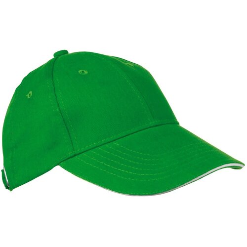 6-panel sandwich katoenen baseballcap Niddatal groen