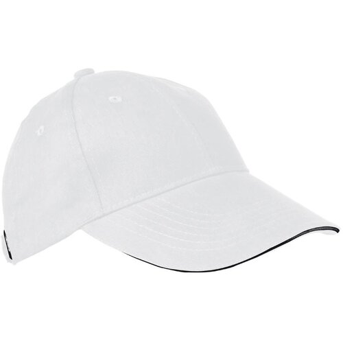 6-panel sandwich katoenen baseballcap Niddatal wit