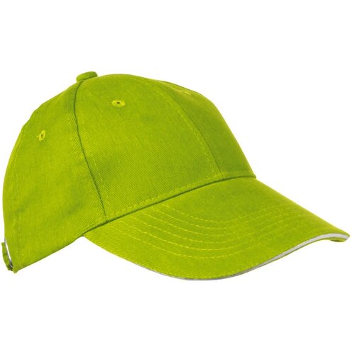 6-panel sandwich katoenen baseballcap Niddatal appelgroen apple green