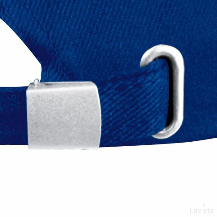 6-panel sandwich katoenen baseballcap Niddatal blauw