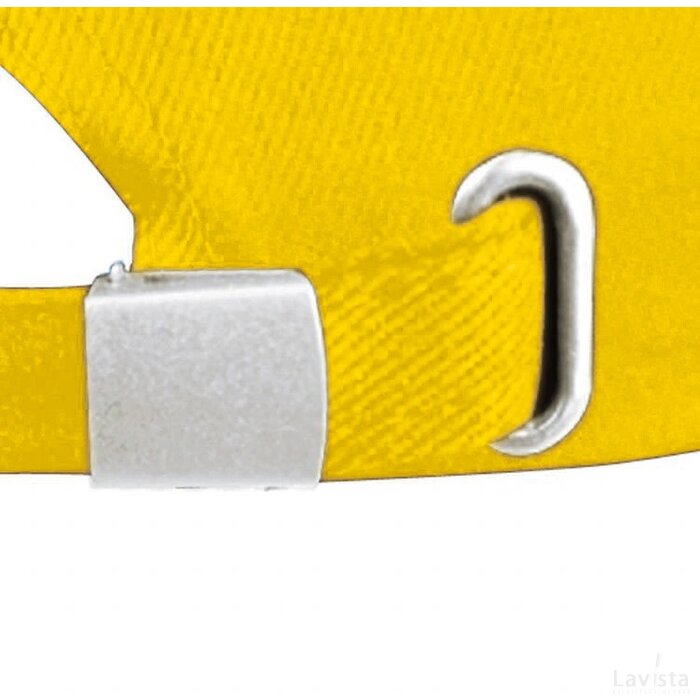 6-panel sandwich katoenen baseballcap Niddatal geel