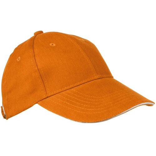 6-panel sandwich katoenen baseballcap Niddatal oranje