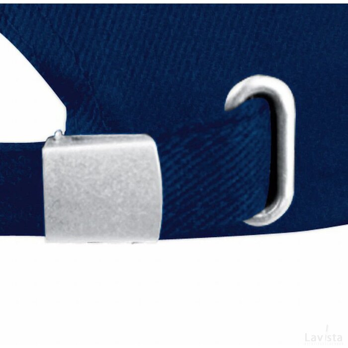 6-panel sandwich katoenen baseballcap Niddatal donkerblauw darkblue