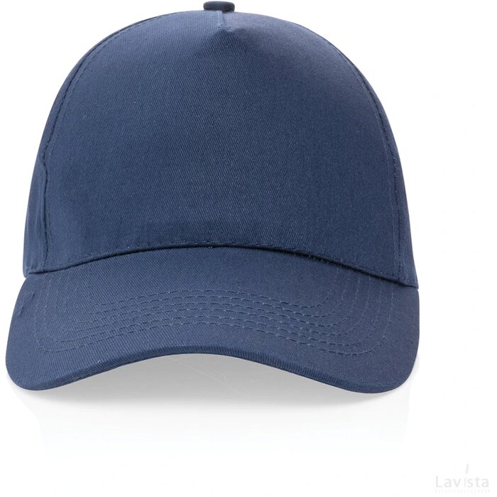 Impact AWARE™ 5 panel 190gr gerecycled katoenen cap donkerblauw