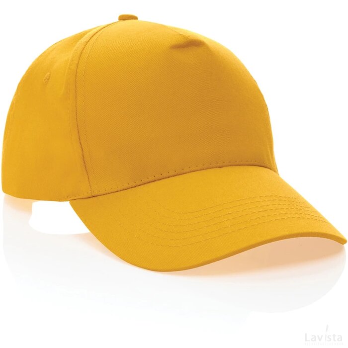 Impact AWARE™ 5 panel 190gr gerecycled katoenen cap geel