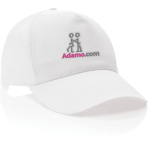 Impact AWARE™ 5 panel 190gr gerecycled katoenen cap wit