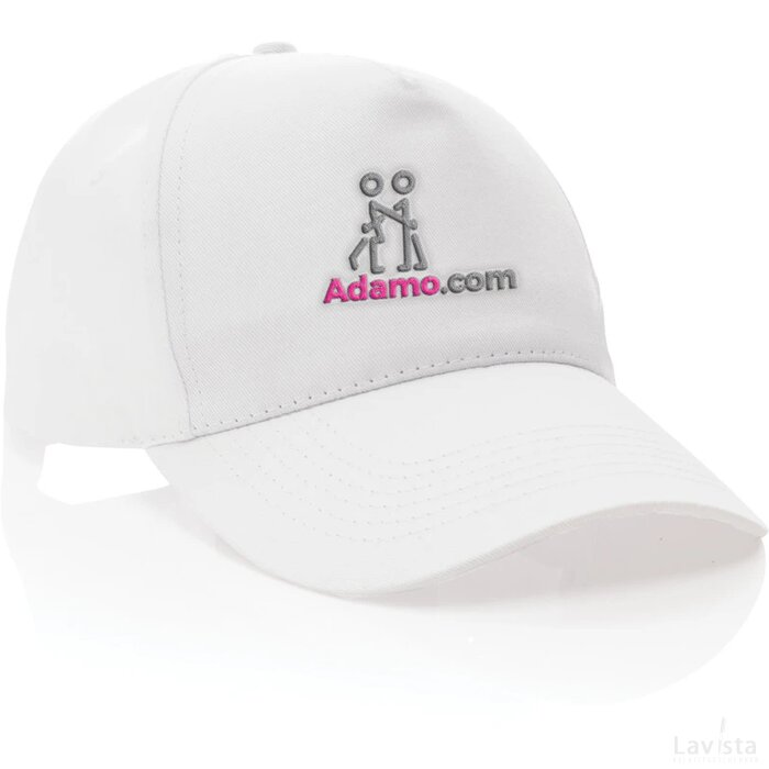 Impact AWARE™ 5 panel 190gr gerecycled katoenen cap wit