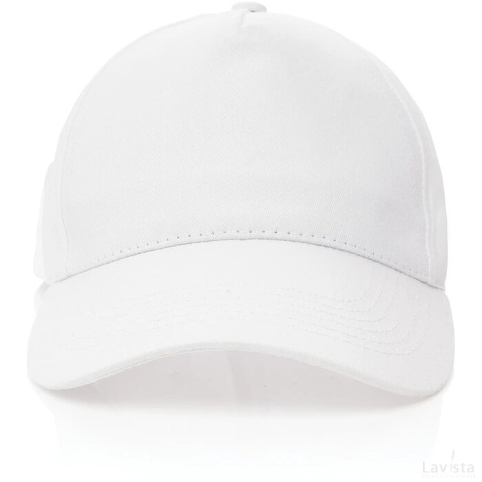 Impact AWARE™ 5 panel 190gr gerecycled katoenen cap wit