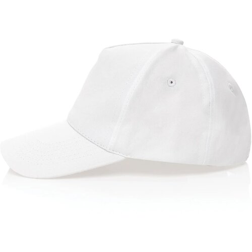 Impact AWARE™ 5 panel 190gr gerecycled katoenen cap wit