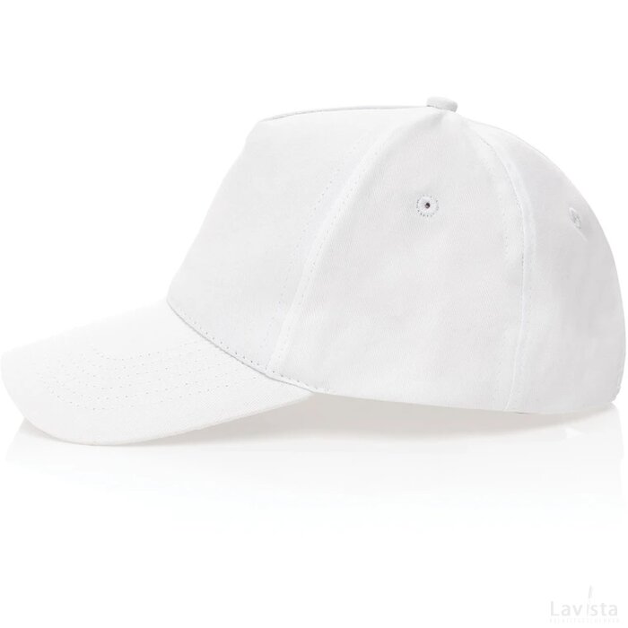 Impact AWARE™ 5 panel 190gr gerecycled katoenen cap wit