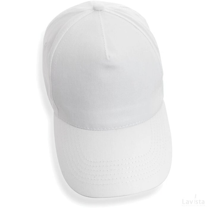 Impact AWARE™ 5 panel 190gr gerecycled katoenen cap wit