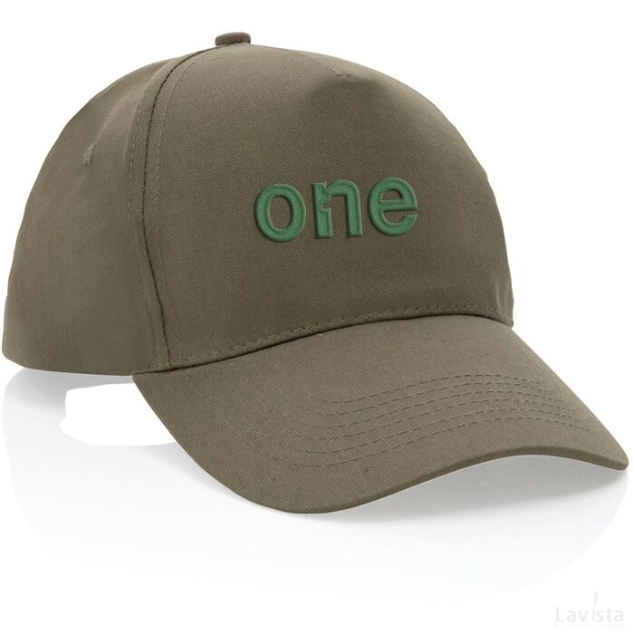 Impact AWARE™ 5 panel 190gr gerecycled katoenen cap groen