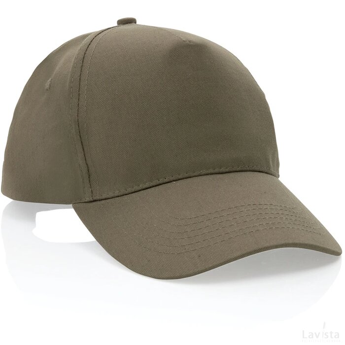 Impact AWARE™ 5 panel 190gr gerecycled katoenen cap groen