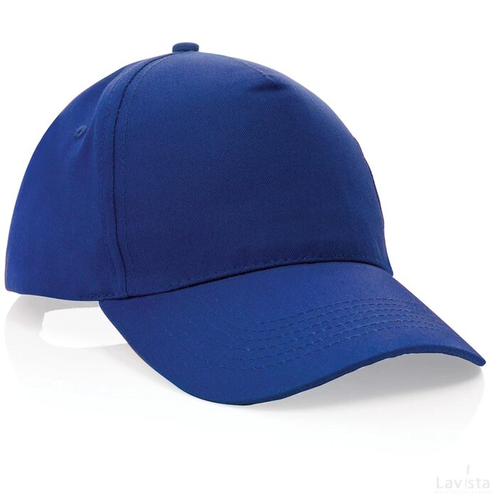 Impact AWARE™ 5 panel 190gr gerecycled katoenen cap blauw