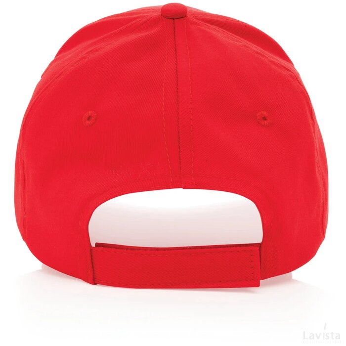 Impact AWARE™ 5 panel 190gr gerecycled katoenen cap rood