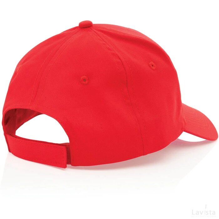 Impact AWARE™ 5 panel 190gr gerecycled katoenen cap rood