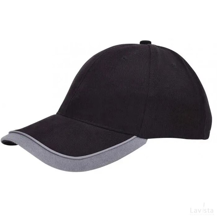 Dubbele Klep Cap Zwart