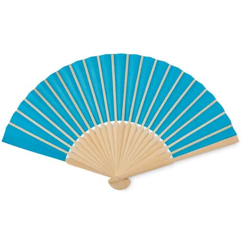 Waaier bamboe Fanny paper turquoise