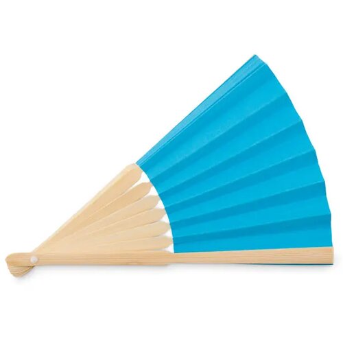 Waaier bamboe Fanny paper turquoise