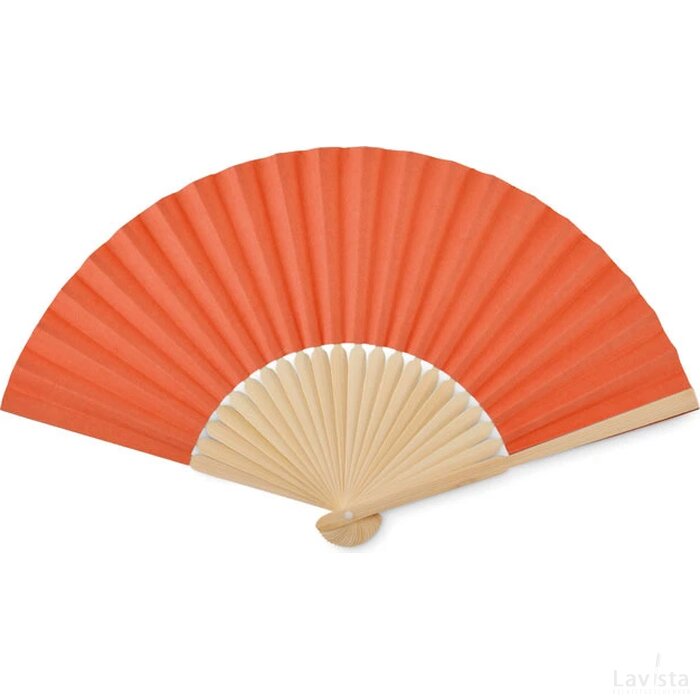 Waaier bamboe Fanny paper oranje