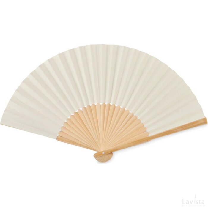 Waaier bamboe Fanny paper beige