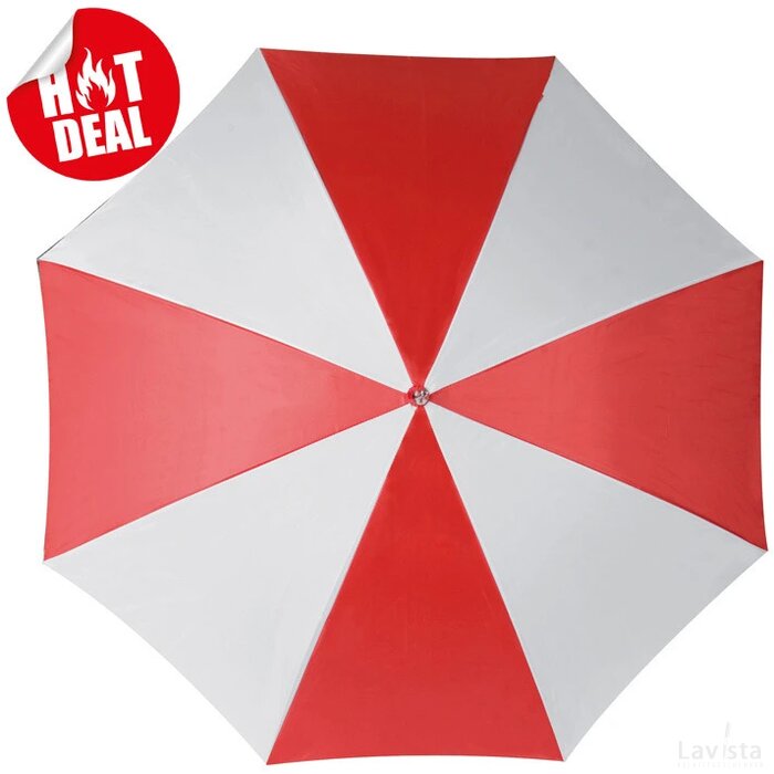 2-Kleurige paraplu Munster rood