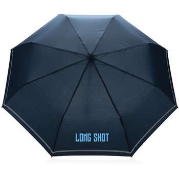 20.5 "Impact AWARE ™ RPET 190T pongee reflective miniparaplu donkerblauw