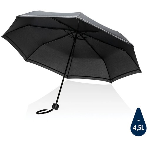 20.5 "Impact AWARE ™ RPET 190T pongee reflective miniparaplu zwart