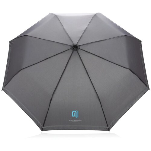 20.5 "Impact AWARE ™ RPET 190T pongee reflective miniparaplu grijs