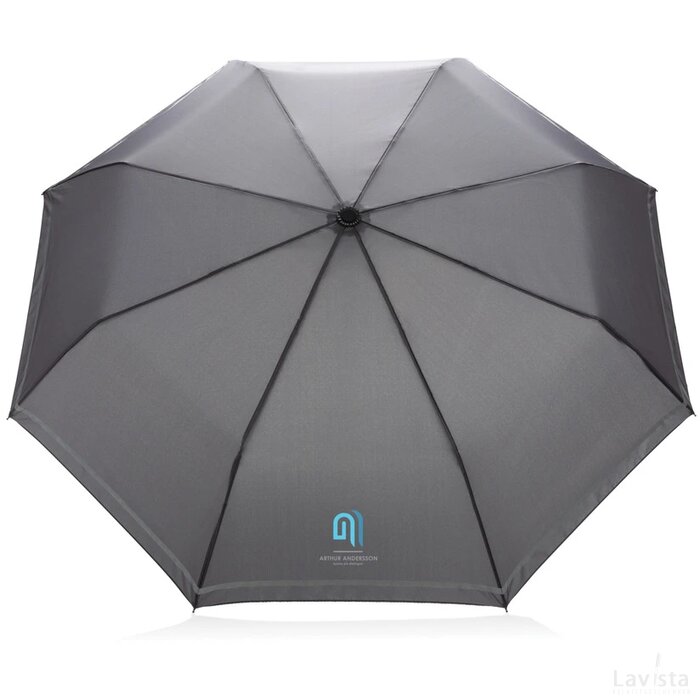 20.5 "Impact AWARE ™ RPET 190T pongee reflective miniparaplu grijs
