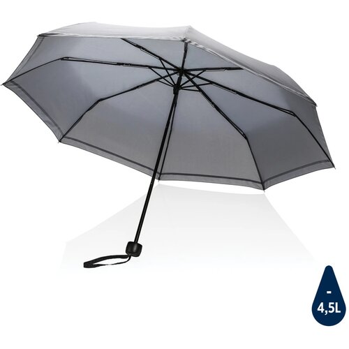 20.5 "Impact AWARE ™ RPET 190T pongee reflective miniparaplu grijs
