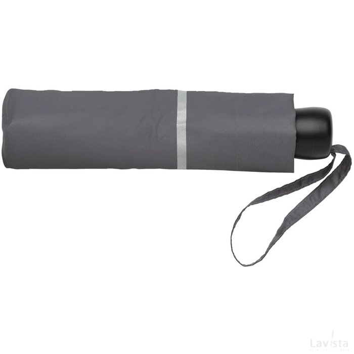20.5 "Impact AWARE ™ RPET 190T pongee reflective miniparaplu grijs