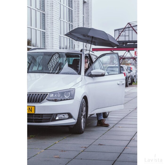 Reverse Umbrella Omgekeerde Paraplu Zwart/Grijs