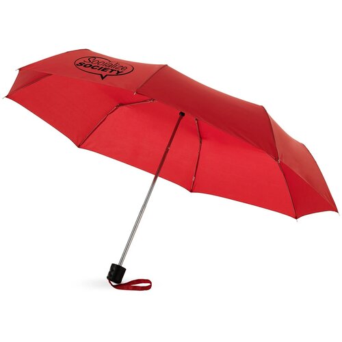 Ida 21.5'' 3 sectie paraplu Rood