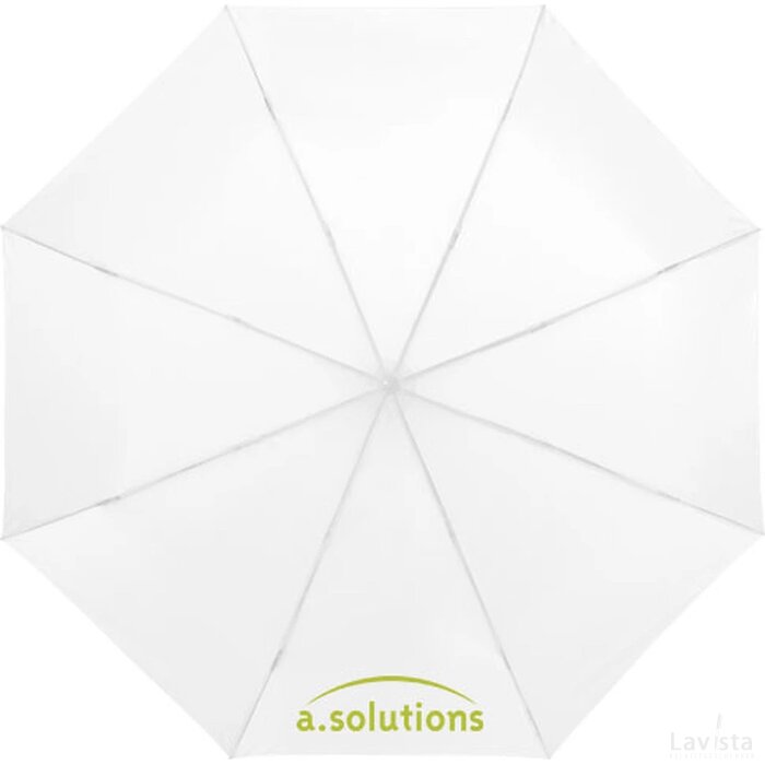 Ida 21.5'' 3 sectie paraplu Wit