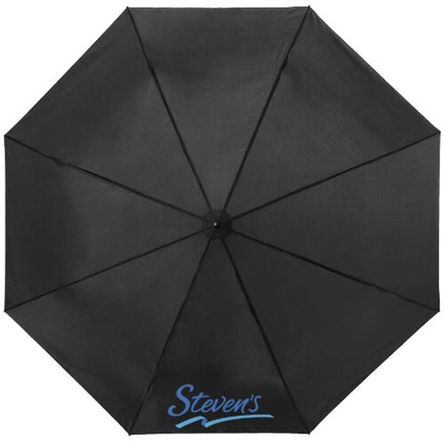 Ida 21.5'' 3 sectie paraplu Zwart