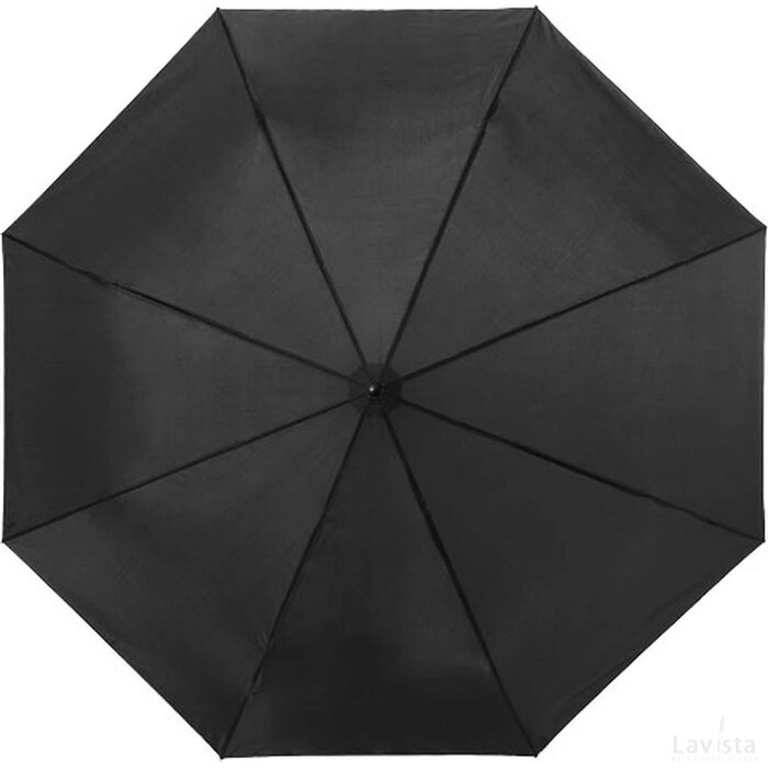 Ida 21.5'' 3 sectie paraplu Zwart