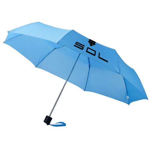 Ida 21.5'' 3 sectie paraplu blauw Process Blue Process blauw