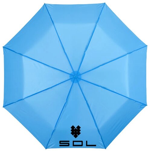 Ida 21.5'' 3 sectie paraplu blauw Process Blue Process blauw