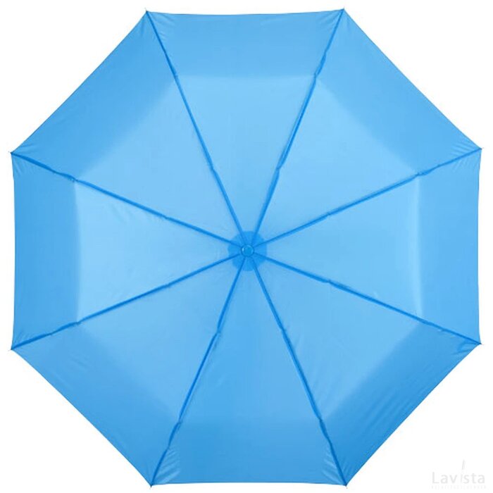 Ida 21.5'' 3 sectie paraplu blauw Process Blue Process blauw