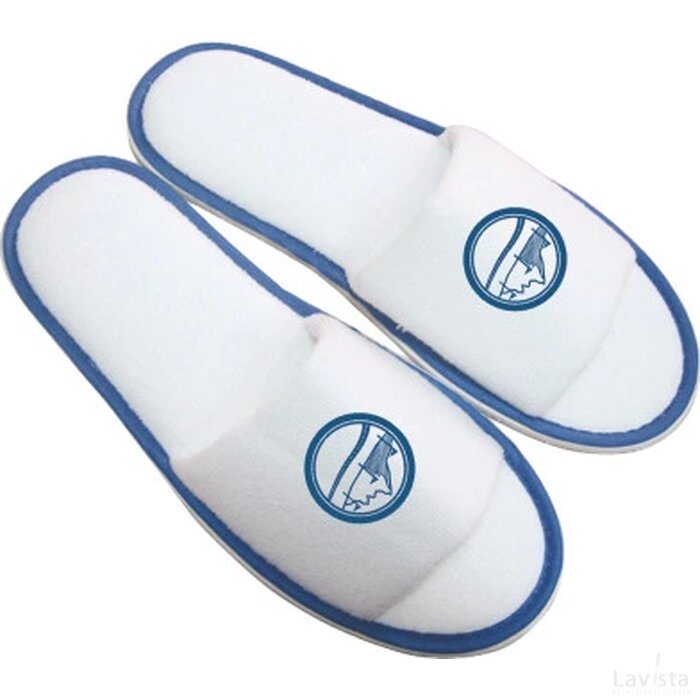 Paar slippers, open teen donkerblauw