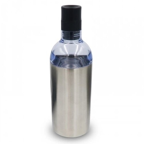 Wijnfles cooler zilver