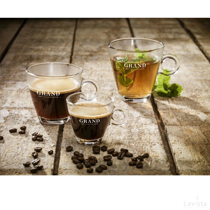 Lugano Espressoglas 100 Ml Transparant