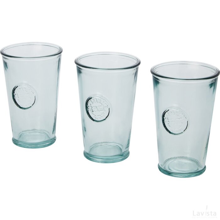 Copa driedelige set van 300 ml gerecycled glas Transparant